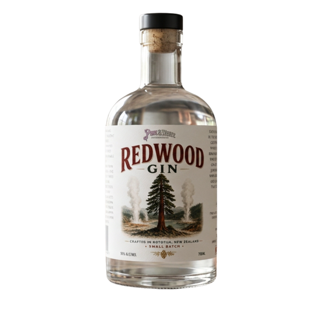 Pink & White - REDWOOD GIN - 700ml - 39%