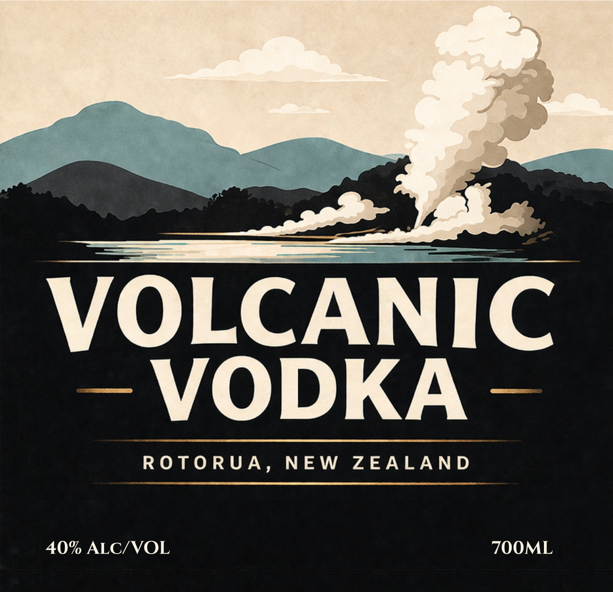 Geothermal Distilling - VOLCANIC VODKA - 700ml - 40%