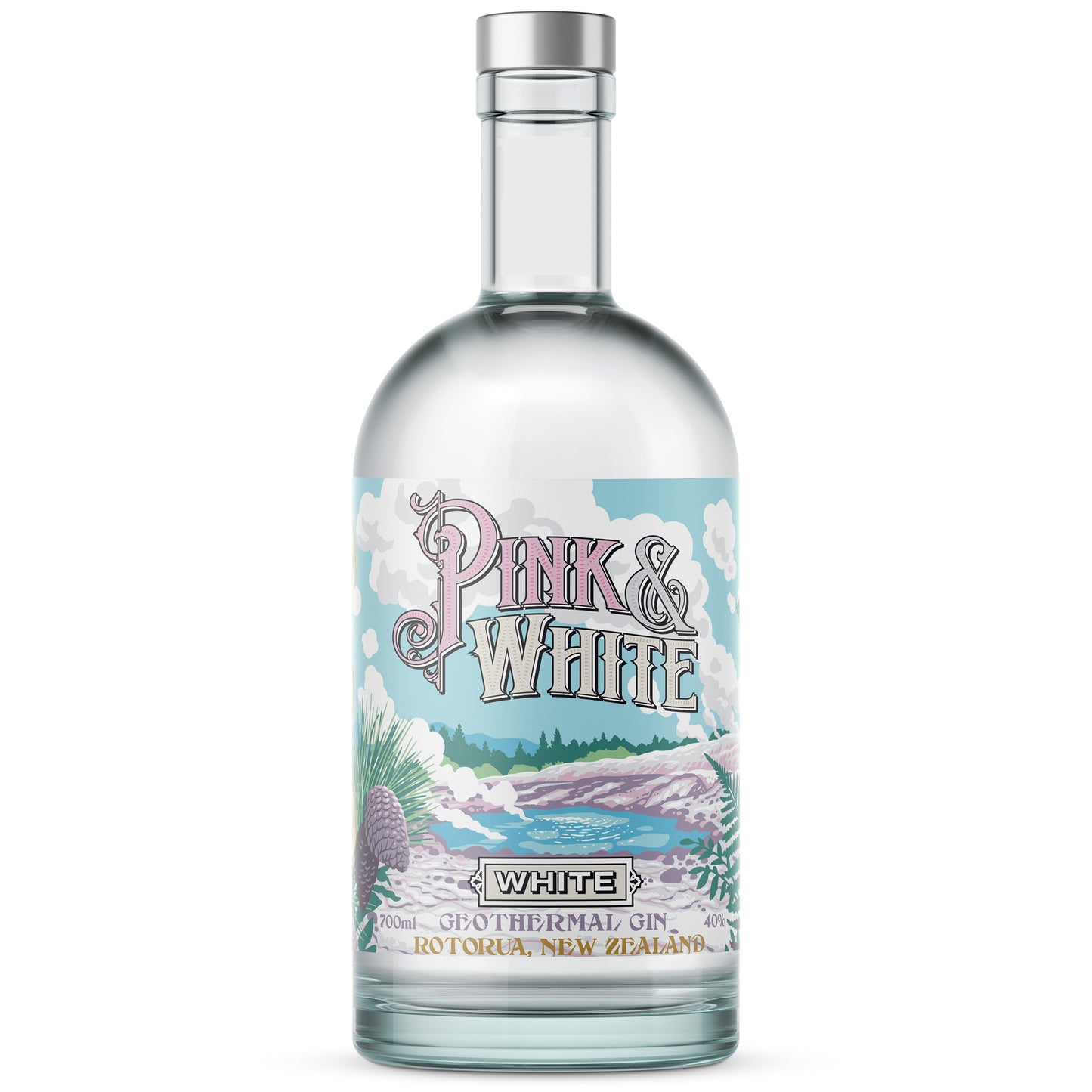 Pink & White - White London Dry 700ml 40% ABV